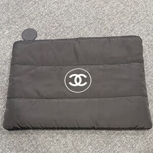 CHANEL Black Padded Pouch